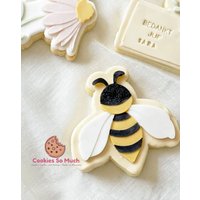 Bee Cookie Stamp Cutter, Debosser Cutter von CookiesSoMuch