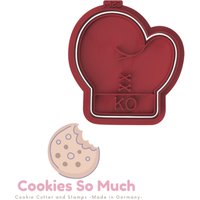Boxing Glove Cookie Stamp With Cutter, Boxing Debosser von CookiesSoMuch