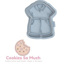 Christening Boy Dress Cookie Stamp Cutter, Debosser Cutter von CookiesSoMuch