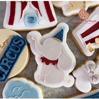 Circus Elephant Cookie Debosser Cutter von CookiesSoMuch