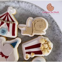 Circus Lion Cookie Debosser Cutter von CookiesSoMuch