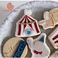 Circus Tent Cookie Debosser Cutter von CookiesSoMuch