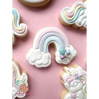 Cloud Rainbow Cookie Stamp Cutter, Cloud Debosser Cutter von CookiesSoMuch