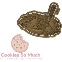 Currywurst Vatertag Cookie Stamp & Cutter von CookiesSoMuch