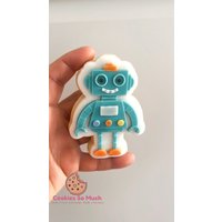 Cute Robot Cookie Debosser Cutter von CookiesSoMuch