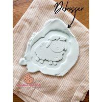 Cute Sheep Cookie Stamp Debosser Cutter, Farm Theme, Birthday Theme von CookiesSoMuch
