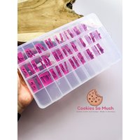 Font Set Storage Grid Box, Grid Storage Box For Sprinkles von CookiesSoMuch