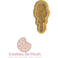 Honey Spoon With Bow Cookie Stamp Cooie Cutter, Debosser Cutter von CookiesSoMuch