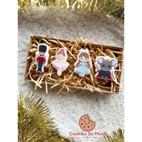 Mini Nussknacker Set Acryl Debosser Und Ausstecher, Fondantkeks Cookie Stamp, Embosser von CookiesSoMuch