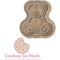 Teddy Cookie Stamp, Debosser von CookiesSoMuch