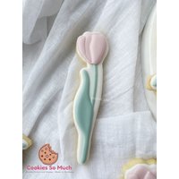 Tulip 1 Cookie Stamp Cutter, Debosser Cutter von CookiesSoMuch