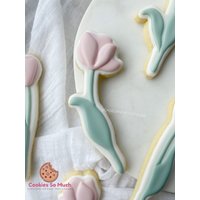 Tulip 2 Cookie Stamp Cutter, Debosser Cutter von CookiesSoMuch