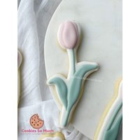 Tulip 3 Cookie Stamp Cutter, Debosser Cutter von CookiesSoMuch