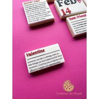 Valentine Definition Acryl Debosser Und Ausstecher, Fondantkeks Cookie Stamp, Embosser von CookiesSoMuch