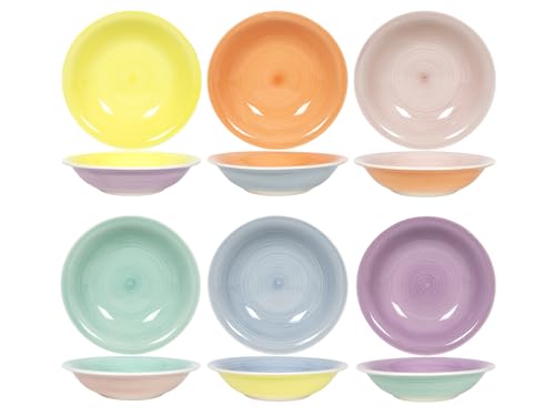 Cookinglife Pastel Harmony | Pastateller 6-teilig | Keramik | Tiefe Teller 21 cm | pastellfarbene | spülmaschinenfest | mikrowellenfest | backofengeeignet Cookinglife Pastel Harmony | Pastateller 6-teilig | Keramik | Tiefe Teller 21 cm | pastellfarbene | spülmaschinenfest | mikrowellenfest | backofengeeignet von Cookinglife