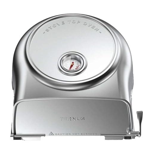 Cookinglife Pizzaofen Fernus & Friends - für Herd - reines poliertes Aluminium - für ø 26 cm Pizzen von Cookinglife