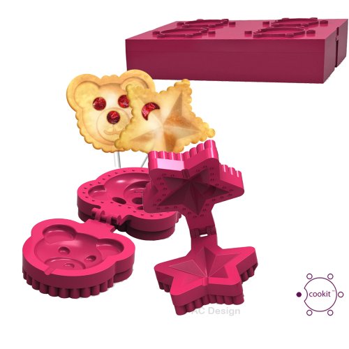 Cookit 6 Stück Mini-Schuhformen mit Stäbchen von Cookit