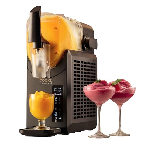 Cooks Professional Slushy Maker | 2,5 l Slushie-Maschine mit 5 Voreinstellungen, Timer, Selbstreinigung & 12-Stunden-Kühlfunktion | Perfekt für Slush, Milchshake, Frappé, gefrorene Getränke oder Cooks Professional Slushy Maker | 2,5 l Slushie-Maschine mit 5 Voreinstellungen, Timer, Selbstreinigung & 12-Stunden-Kühlfunktion | Perfekt für Slush, Milchshake, Frappé, gefrorene Getränke oder von Cooks Professional
