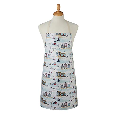 Cooksmart Wasserdichte PVC-Schürze im britischen Design, abwischbare Schürzen für Damen und Herren, zum Reinigen oder für die Küche, wasserdichte Schürze für Damen und Herren, Meer von Cooksmart