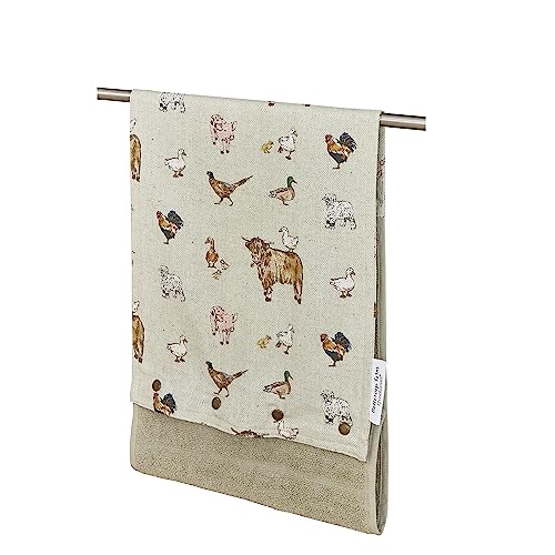 Cooksmart Britisches Design Rolltuch | Rolltuch für Bad oder Küche | Rolltücher Buttercup Farm von Cooksmart