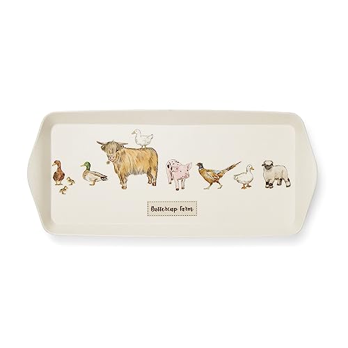 Cooksmart Kleines Serviertablett in britischem Design, für mehrere Anwendungen rund ums Haus, Tabletts zum Servieren von Speisen oder Getränken – Buttercup Farm Cooksmart Kleines Serviertablett in britischem Design, für mehrere Anwendungen rund ums Haus, Tabletts zum Servieren von Speisen oder Getränken – Buttercup Farm von Cooksmart
