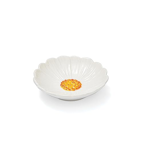 Cooksmart Teebeutelablage aus Keramik in britischem Design | Teebeutelschale für gebrauchte Teebeutel | Teebeutelschale mit modernem Design – English Meadows von Cooksmart
