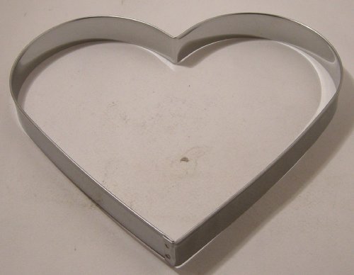 Ausstechform für Plätzchen - Edelstahl - Herz - 15 cm von Kitchencookshop