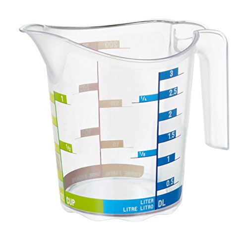 Cookware company Measuring Jug (1/2 cup to 1cup & (50ml to 300 ml) Clear plastic guaranteed quality von Cookware company