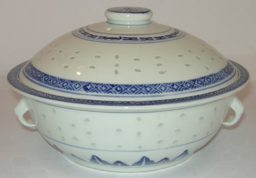 Terrine mit Deckel - Ø 25 cm - Keramik - Reiskorn-Motiv von Cookware company