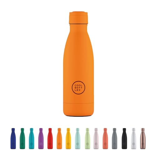 Cool Bottles - Trinkflasche aus Edelstahl - 350 ml - Vivid Orange - 23,5 x 7 cm -Thermische Kaltgetränke 36 Stunden und Heißgetränke 18 Stunden - Triple-Cool Technology - BPAFrei Cool Bottles - Trinkflasche aus Edelstahl - 350 ml - Vivid Orange - 23,5 x 7 cm -Thermische Kaltgetränke 36 Stunden und Heißgetränke 18 Stunden - Triple-Cool Technology - BPAFrei von Cool Bottles