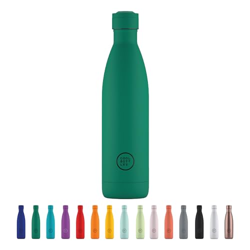 Cool Bottles - Trinkflasche aus Edelstahl - 750 ml - Vivid Quetzal - 30,5 x 8 cm -Thermische Kaltgetränke 36 Stunden und Heißgetränke 18 Stunden - Triple-Cool Technology - BPAFrei von Cool Bottles