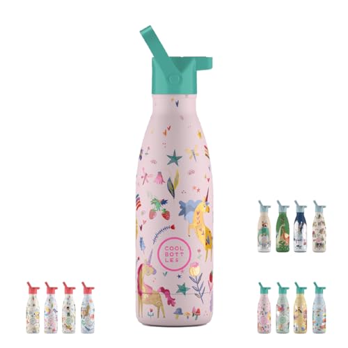 Cool Bottles Wasserflasche aus Edelstahl, hält 36 Stunden kalt und 18 Stunden heiß, BPA-freie Thermosflasche mit dreifacher Isolierwand, auslaufsicher, 350 ml Cool Bottles Wasserflasche aus Edelstahl, hält 36 Stunden kalt und 18 Stunden heiß, BPA-freie Thermosflasche mit dreifacher Isolierwand, auslaufsicher, 350 ml von Cool Bottles