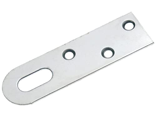 Amig - Packung mit 4 Mehrzweckhaken aus Metall, Modell 1, aus vernickeltem Stahl für Möbel, zum Aufhängen von Bildern, Spiegeln, Uhren und anderen Heimdekorationen, Maße: 40 x 16 mm von Amig