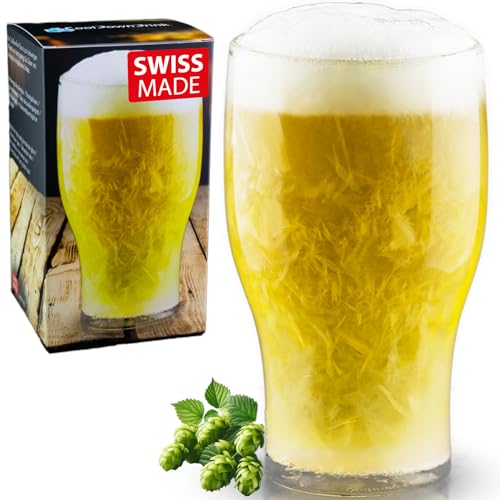 1 x 480ml selbstkühlendes Bierglas von CoolDownDrink - Vergiss Eiswürfel - Kühle Deine Getränke ohne diese zu verwässern. Für erfrischend kühles Bier von Cool Down Drink