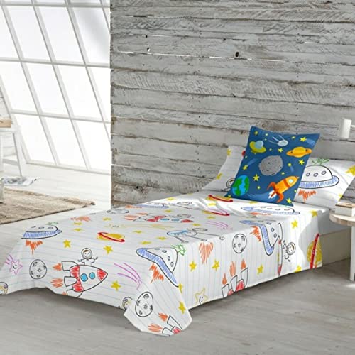 Cool Kids S2800953 Lluc B Bettwäsche-Set, für Betten mit 105 cm, Mehrfarbig, 180 x 270 cm von Cool Kids