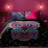 Süsses Eulen Bettwäsche Set - Boho Bettbezug Mit Kissenbezügen Tagesdecke Skurriler Schlafzimmer Stil, B148 Süsses Eulen Bettwäsche Set - Boho Bettbezug Mit Kissenbezügen Tagesdecke Skurriler Schlafzimmer Stil, B148 von CoolBedding