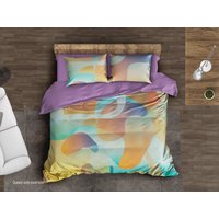 Fluid Bettbezug, Aquarell Bettwäsche-Sets, Designer Tröster Set, 235 von CoolBedding