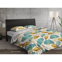 Ginkgo Bettwäsche Set Blätter, Blumenmuster Tröster, B266 von CoolBedding