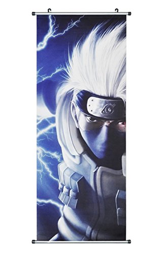 CoolChange Großes Rollbild/Kakemono aus Stoff Poster, 100x40cm, Motiv: Kakashi Hatake von CoolChange