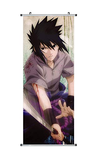 CoolChange Großes Rollbild/Kakemono aus Stoff Poster, 100x40cm, Motiv: Sasuke Uchiha von CoolChange