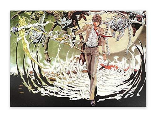 CoolChange Hochwertiges Death Note Wandbild auf Hartschaumplatte | Poster 30x42cm | Motiv: Light Yagami von CoolChange
