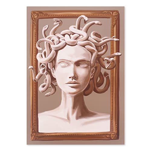 CoolChange Medusa Wandbild | Poster auf Hartschaumplatte 30x42cm | Bild mit griechischer Göttin von CoolChange