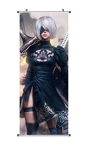 CoolChange NieR Automata Rollbild | Kakemono aus Stoff | Poster 100x40cm | Motiv: YoRHa No.2 Type B von CoolChange