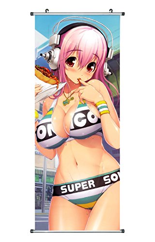 CoolChange Super Sonico Rollbild/Kakemono aus Stoff Poster von CoolChange