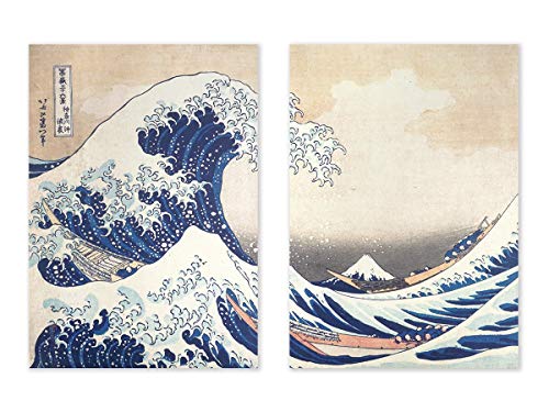 CoolChange Traditionell japanisches Ukiyo e Wandbild auf Hartschaumplatte | zweiteilig | 2 Poster 30x42cm | Die große Woge von Katsushika Hokusai CoolChange Traditionell japanisches Ukiyo e Wandbild auf Hartschaumplatte | zweiteilig | 2 Poster 30x42cm | Die große Woge von Katsushika Hokusai von CoolChange