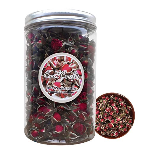 CoolCrafts Getrocknete Rosenknospen Essbarer Rosentee - Phnom Penh Rose 100g von CoolCrafts