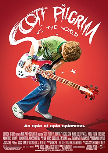 CoolPrintsUK Scott Pilgrim v The World Poster, randlos, lebendig, Premium-Filmposter, verschiedene Größen (A3-Größe, 420 x 297 mm) von CoolPrintsUK