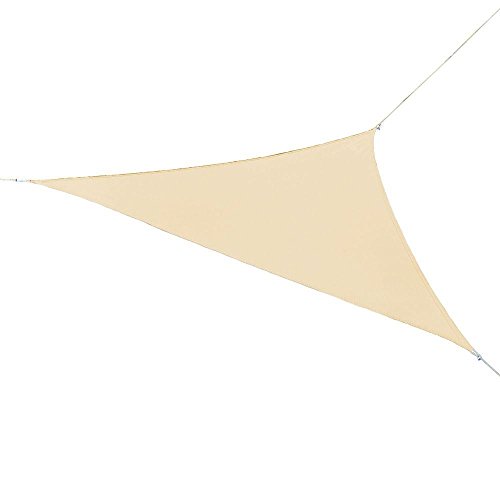 Coolaroo Sonnensegel, Dreieck, fertig zum Aufhängen, Sonnensegel, 4,6 m, Kieselstein von Coolaroo