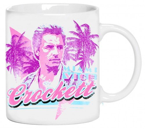 Coole-Fun-T-Shirts Miami VICE - Sonny Crocket ! 80 ER Jahre Kult Kaffetasse Don Johnson Becher Weiss Kaffeetasse von Coole-Fun-T-Shirts