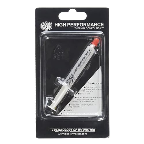 Cooler Master HTK-002 Thermal Grease Wärmeleitpaste 'Hohe Wärmeleitfähigkeit , 0.8 W/m.K, 2ml' HTK-002-U1-GP von Cooler Master